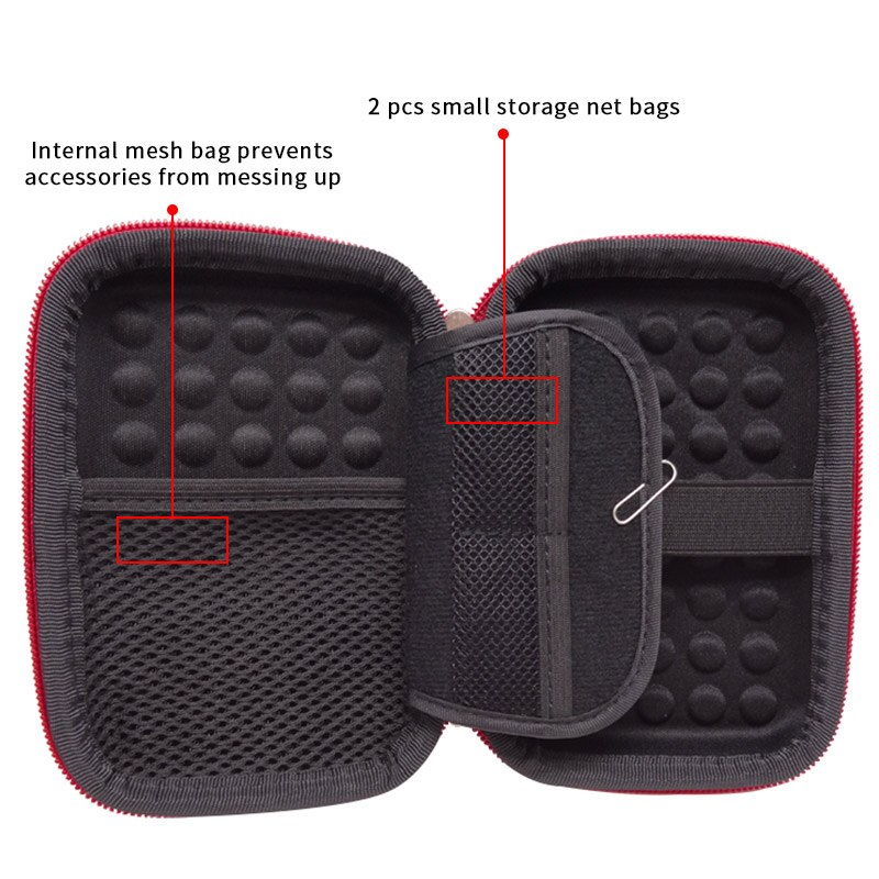 Original HDD Case Protect Bag box for Seagate Samsung WD Hard Drive Power Bank USB Cable Charger External Hard Disk pouch Case