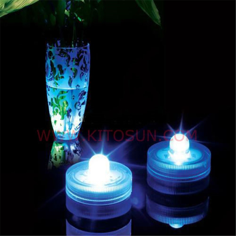Velas a prueba de agua con batería LED Luz de té sumergible para boda florero de la Torre Eiffel Decoración