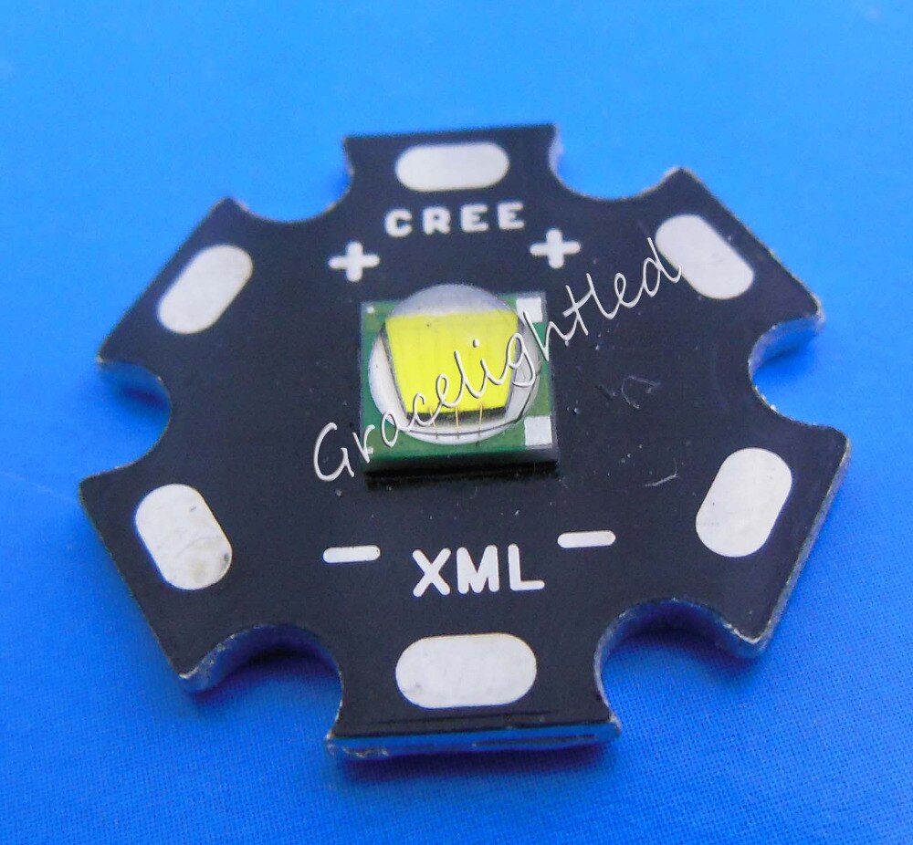! 2 sets Cree XML-T6 White Color 10W LED chip 16MM + 5 Modes DC3.7V 2.5A LED Driver for flashlight parts