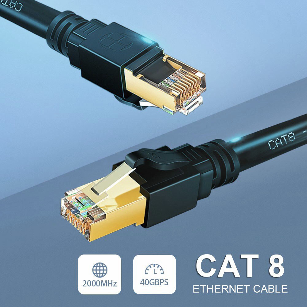 Cavo PC RJ45 Ethernet Cat 8 10m 30m 40Gbps 2000MHz cavo Lan rete Internet schermatura laptop PS 4 Router Modem cavo Cat7