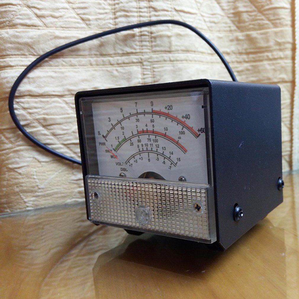 External S Meter SWR Power Meter For FT-857 FT-897 Practical Receive Emission Display Metal Case Cover SWR Meter