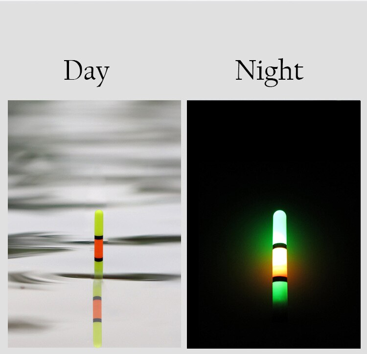 Flotador de pesca electrónico con luz LED, Boya Luminosa para pesca desde Roca, sin batería CR425, aparejo para pesca nocturna F27