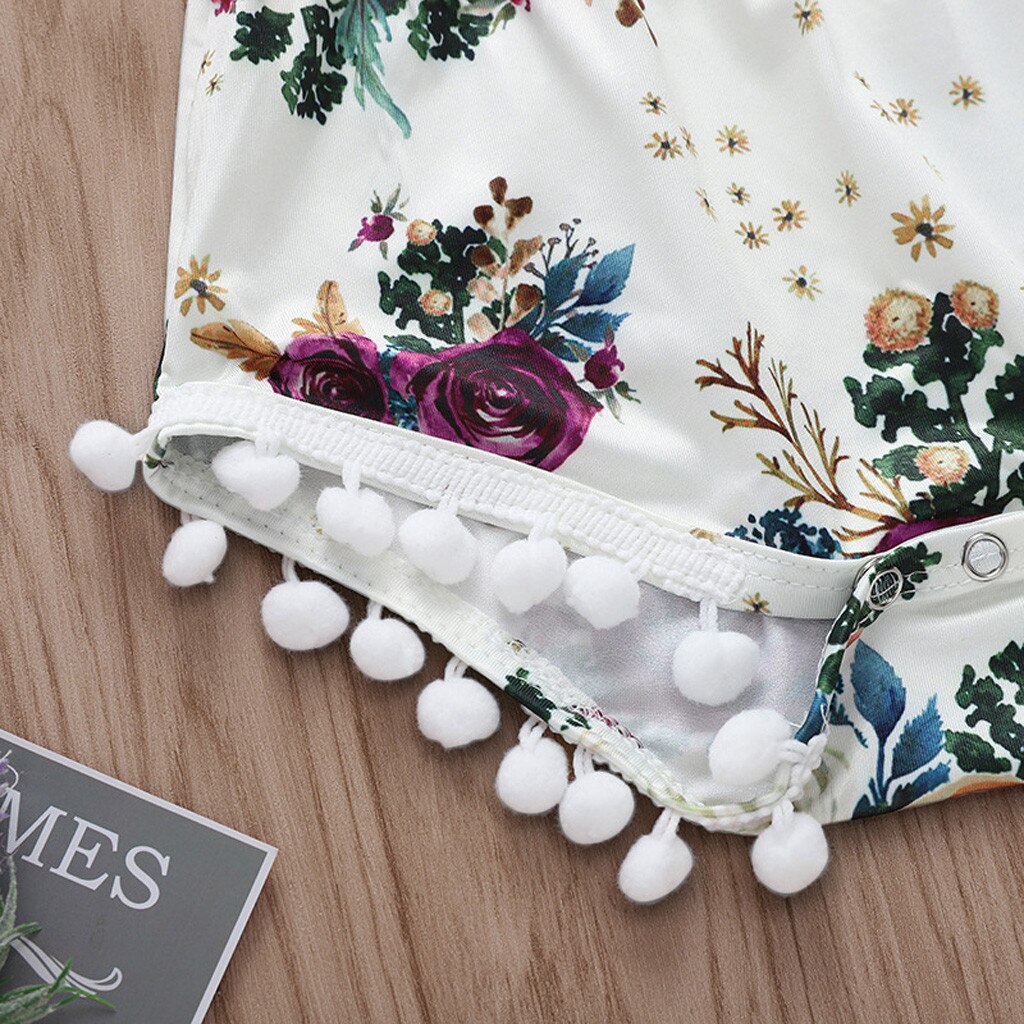 Zomer Baby Meisje Kleding Bloemen Haarband Meisjes Kleding 0-24M Baby Kleding Toevallige Korte Mouwen Baby bodysuits 2 Stuks Outfits