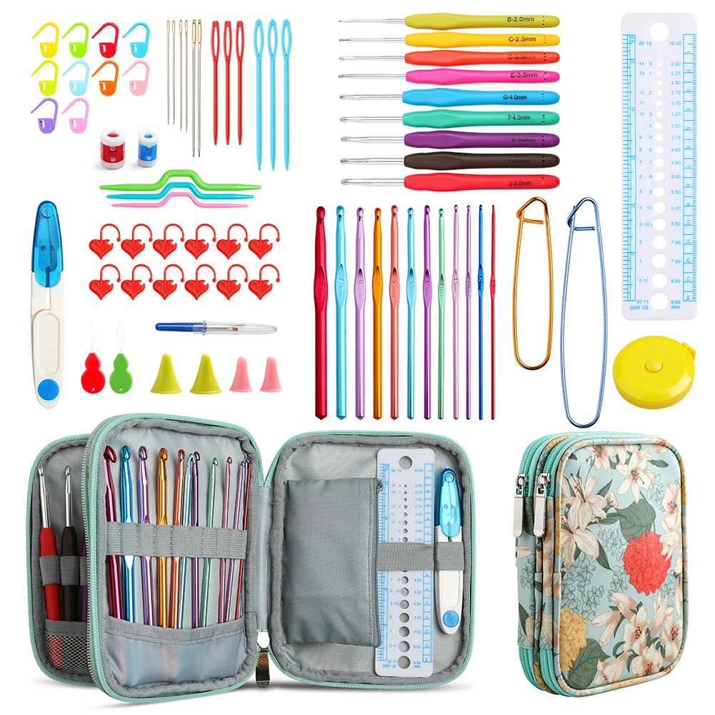 DIY Supplies Needles Hook DIY Knitting Kit Knitting Needles Crochet Hook Durable Practical Sewing Tools Set for Home