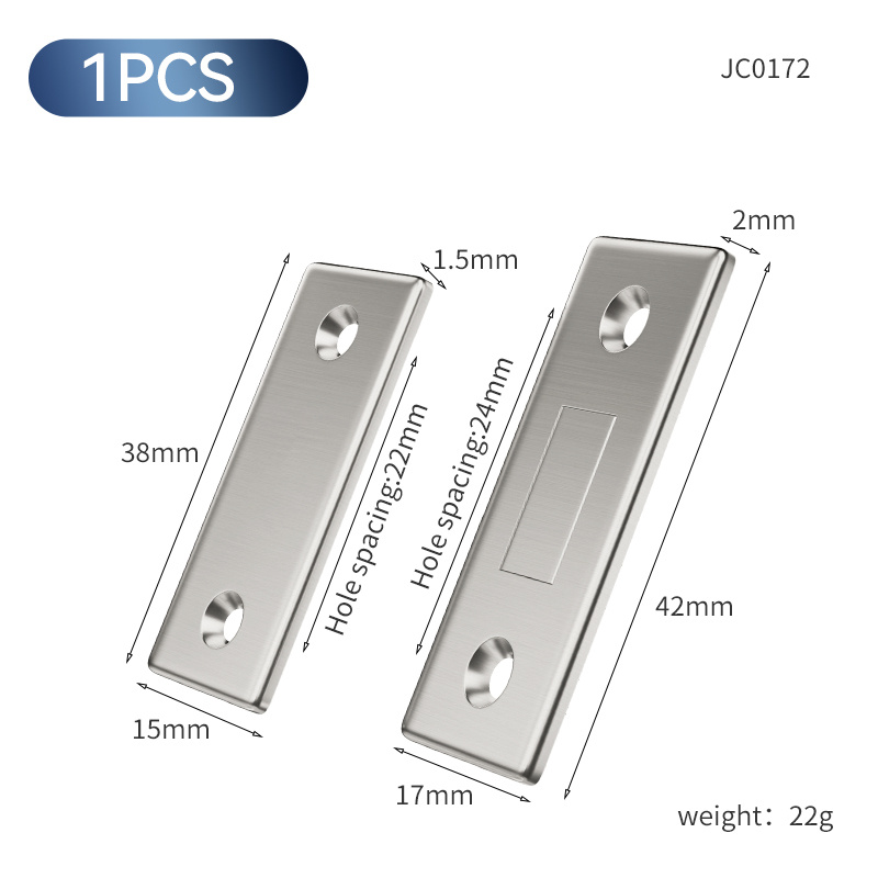 Magnete chrank verriegelung, Ultra dünner Schrank tür Magnet Küchen schubladen Magnet dichtung, Tür Magnet für Schränke Schrank türen geschlossen: Weiß