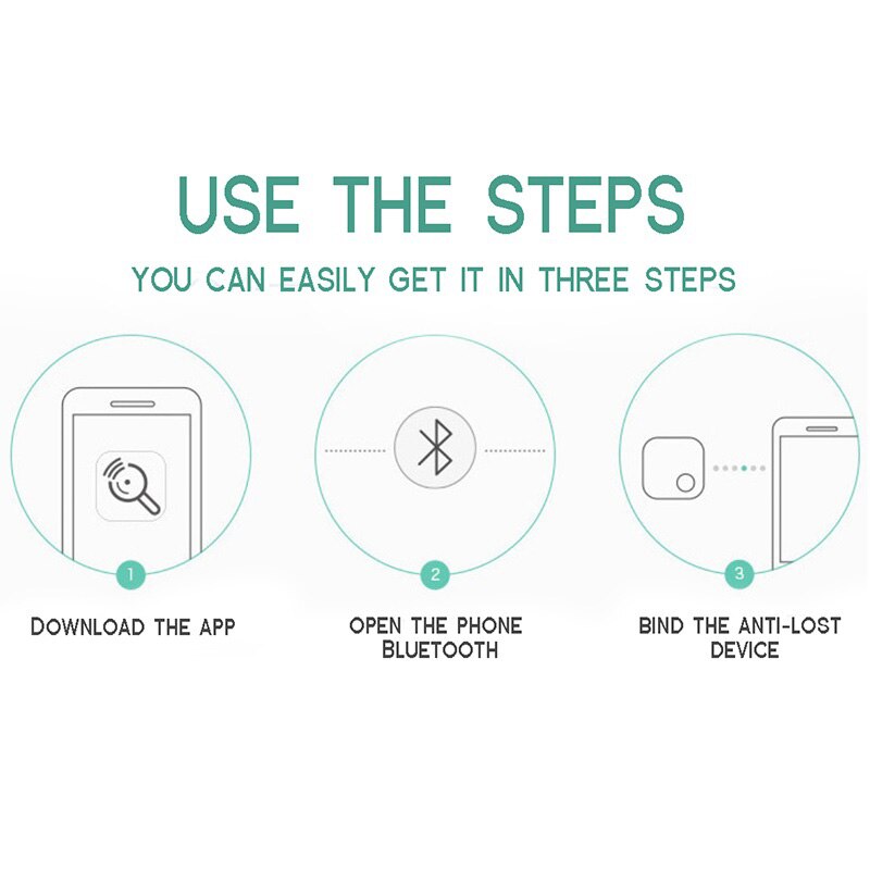 Anti Loss Tracking Keychain Mini GPS Bluetooth Label Locator Anti-lost Child Pet Motorcycle Tracker Key Rings Universal