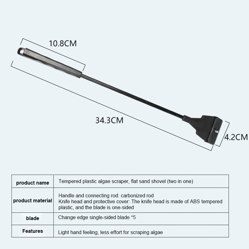 Aquarium Aquarium Algen Schraper Mes Multifunctionele Schoonmaken Tool Voor Aquarium Coral Algen Schraper Cleaning Tools Aquarium