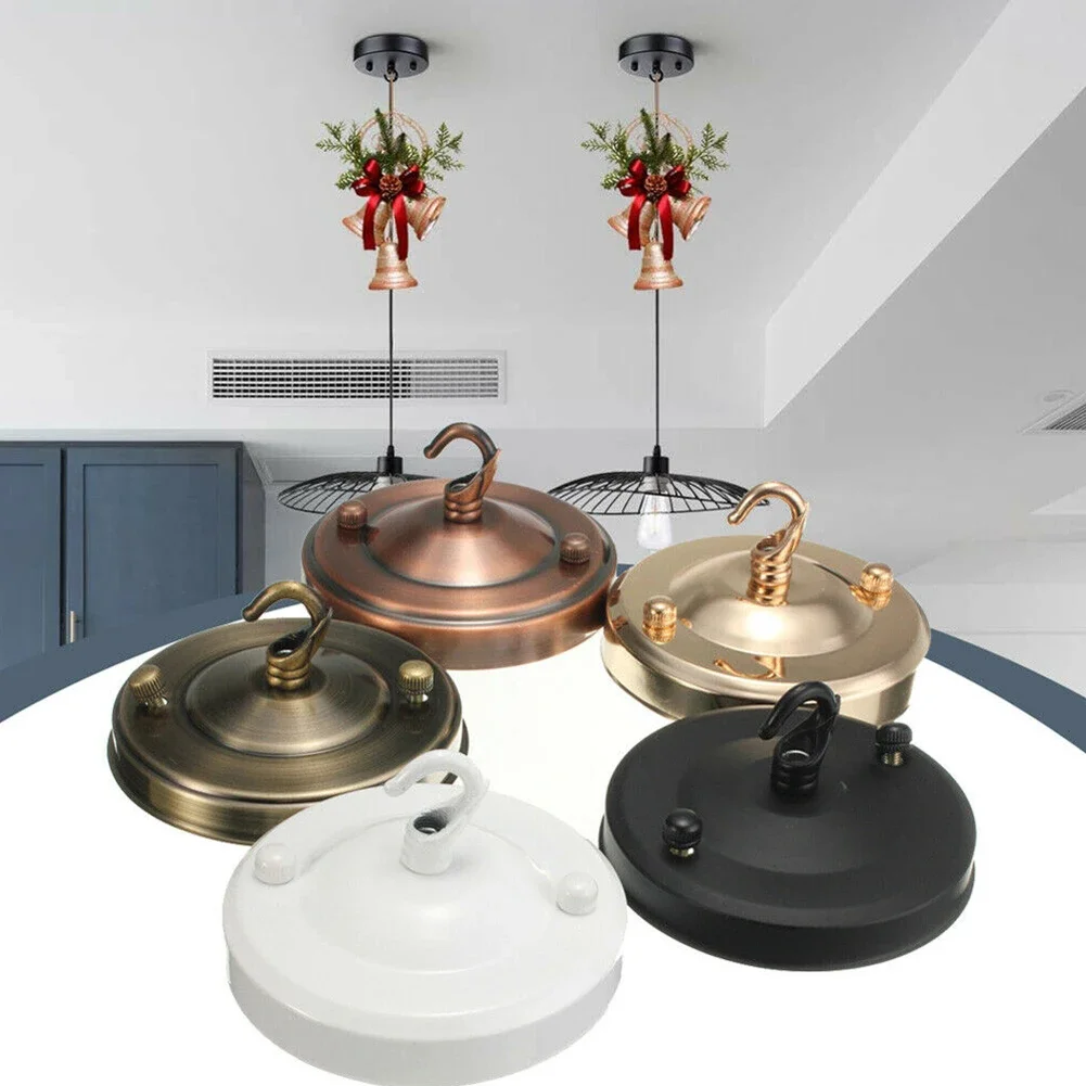 Lamponderdeel plafondplaat houder fitting haak lamp woonkamer hanglamp plaat vervangende rozet 10.5 x 6cm café kroonluchter