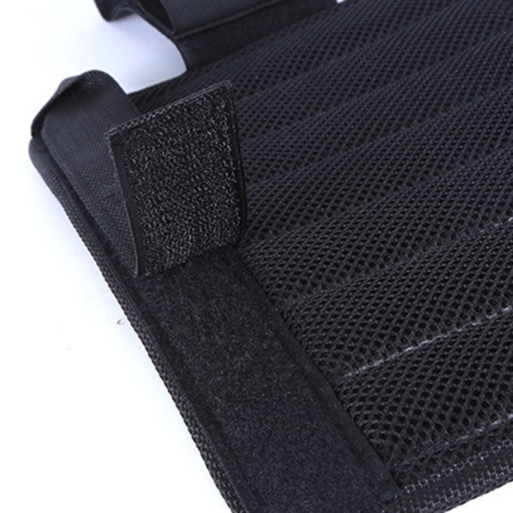 A Pair of Weighted Leg Bands Adjustable Loading Weighted Leg Strap for Exercise Training Fitness (Black) Without Weight