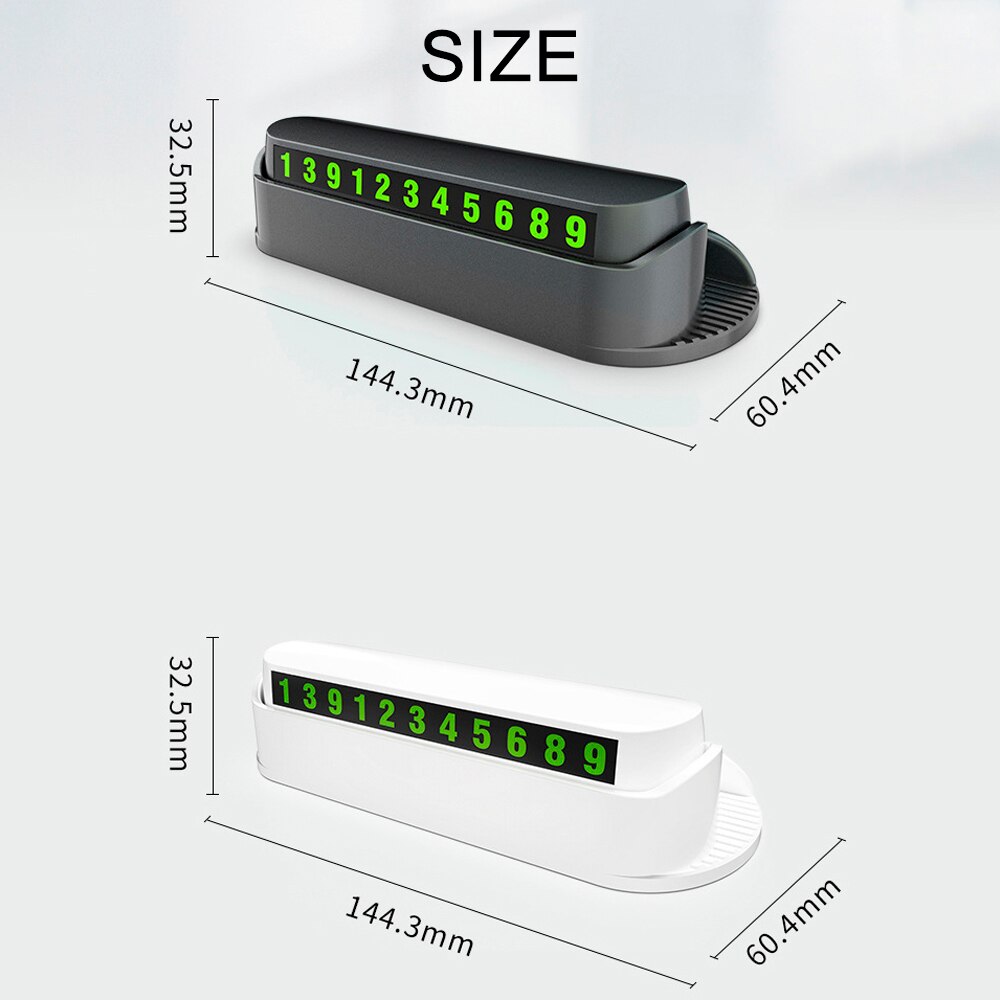Car card with phone for temporary parking, car parking accessories, parking car transporter