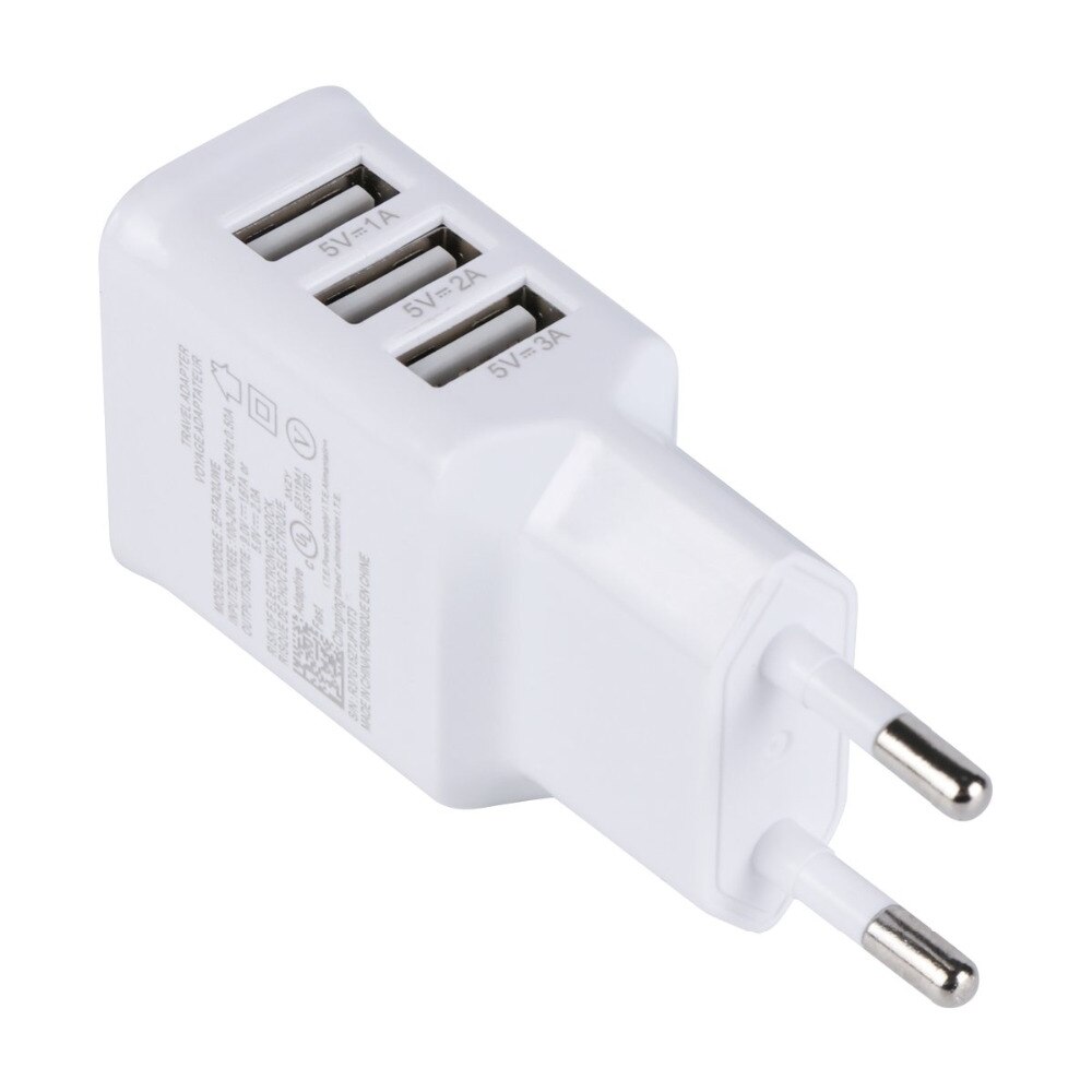 Uniwersalna wtyczka euro EU 3 porty zasilacz sieciowy ładowarka podróżna USB robić Iphone 6 6S robić Samsung IOS android Smartphone UM