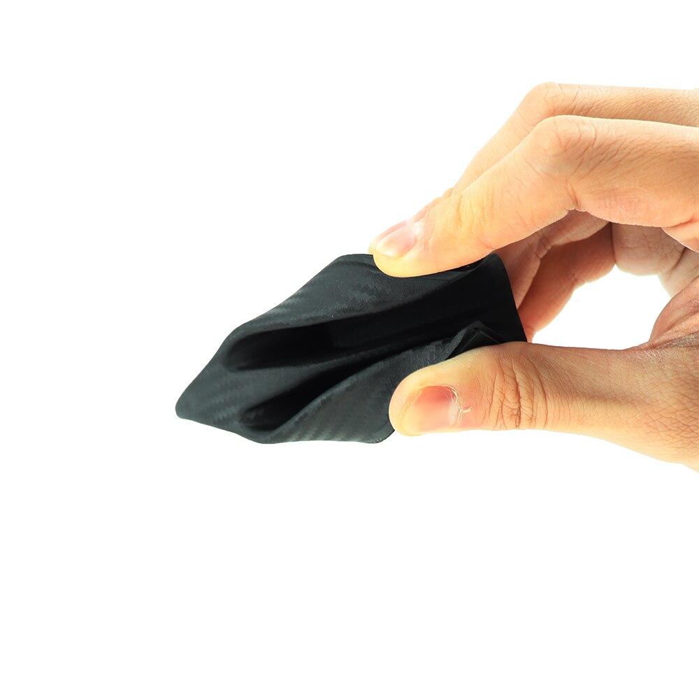 8pcs/Set Universal Carbon Fiber Shark Fin Kit Diffuser Car Roof Wing Windshield Vortex Generator for Windscreen Roof Spoiler