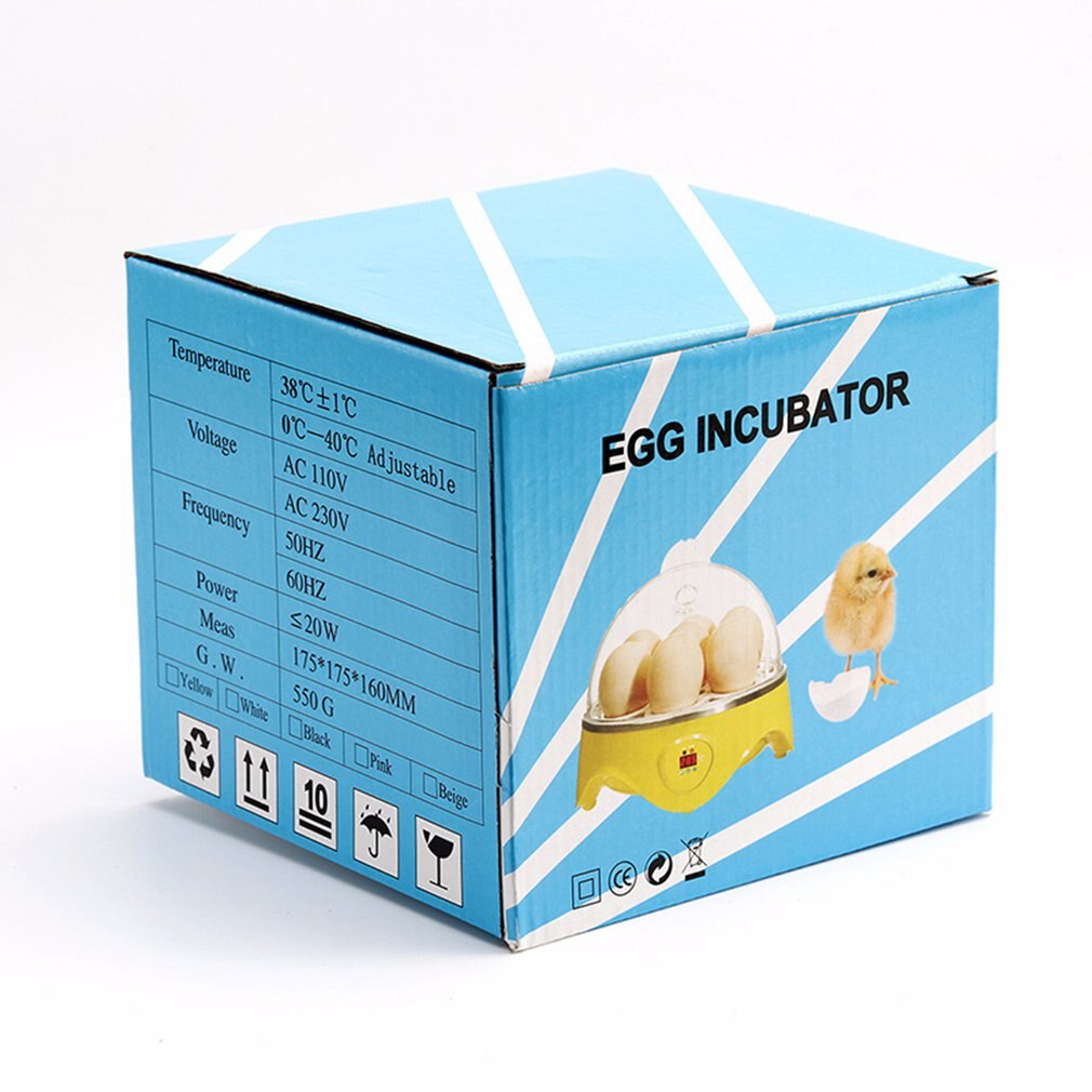 7 small incubator semi-intelligent egg incubators ABS Transparent Digital display Digital temperature controls