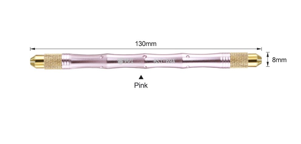 27 En 1 Juego de herramientas multifuncionales para BGA iPhone CPU CHIP IC mantenimiento y eliminación pegamento desmontar herramientas manuales de reparación: Pink