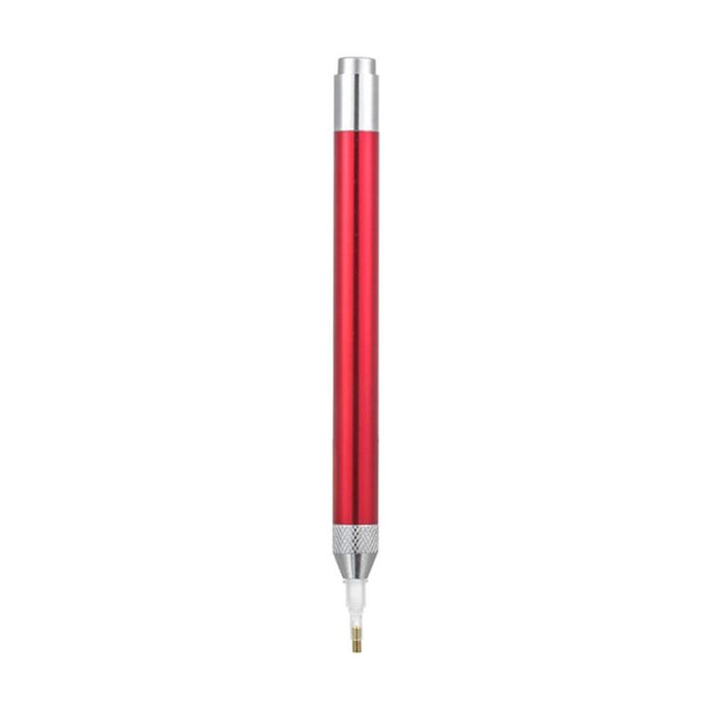 Tool Point Drill Pen DIY Lighting Drill Lighting Pen Stick Accessories Universal 5D Pens Fast Luminous Pen: red