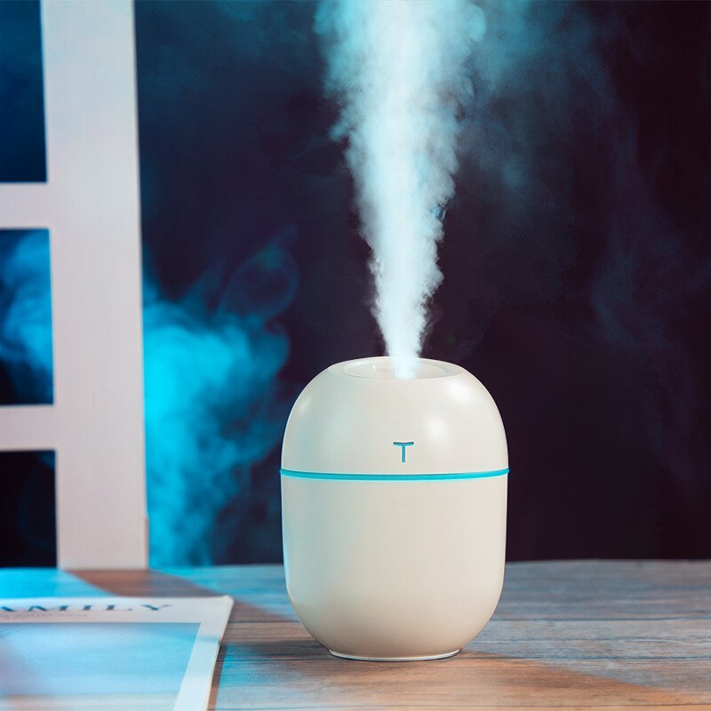 Draagbare 220ml luchtbevochtiger usb mini luchtbevochtiger kleine auto thuiskantoor nachtkastje verstuiver luchtbevochtiger luchtreiniger aroma diffuser