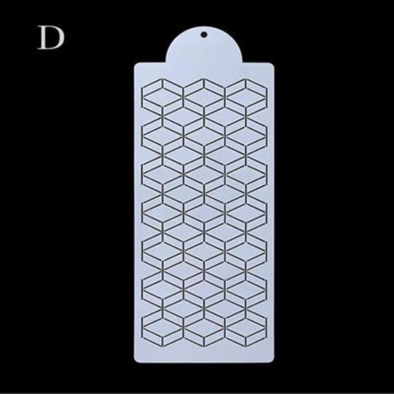 Cake Stencil Leaf Shape Pattern Cake Decorating Plastic Lace Cake Boder Stencils Template DIY Drawing Mold Baking Accessories: CH185