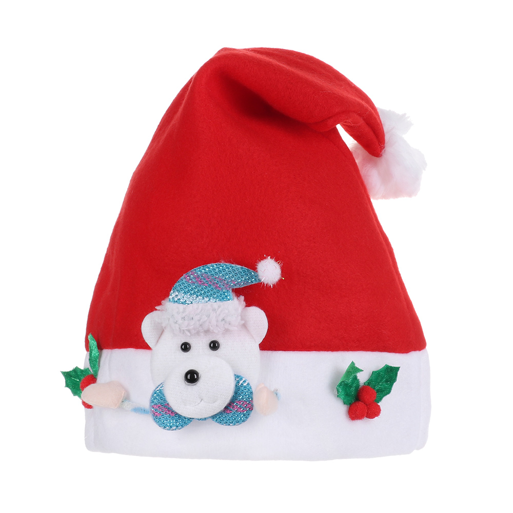 Year Merry Christmas Hat For Kids Xmas Santa Claus/Deer/Snowman Cap Christmas Children Party Props: 10