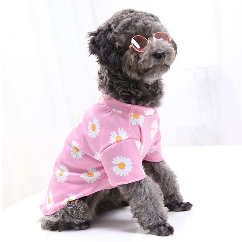 Casual Pug Hond Shirts T-shirt Zomer Kleine Hond Kleren Chihuahua Reizen Schattige Puppy Teddy Hemdje Huisdier Kleding Ropa Perro