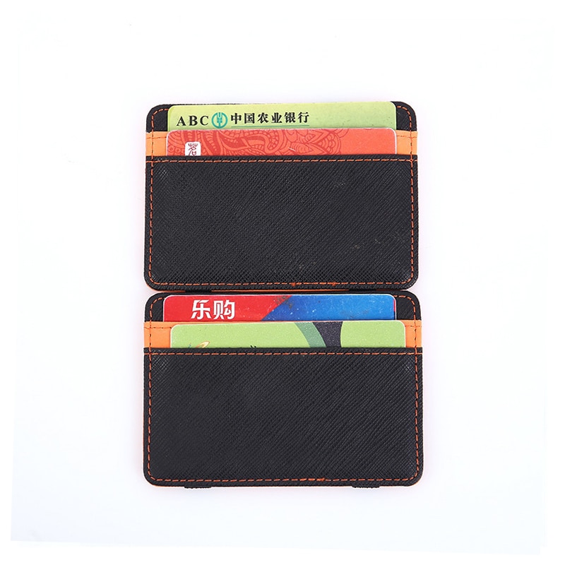 Magic Wallet Men/Women Sports Portable Wallet Cross Pattern Color Card Case Card Package Double-sided Folding