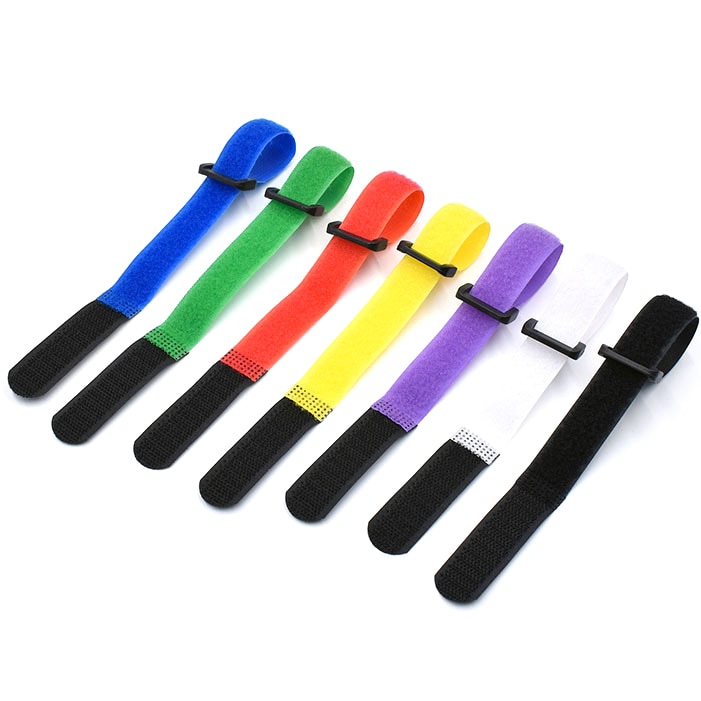 10 stk / mye 2cm * 40cm nylon revers spenne borrelås magisk krok løkke feste kabelbånd borrelås rem klebrig linje etterbehandling