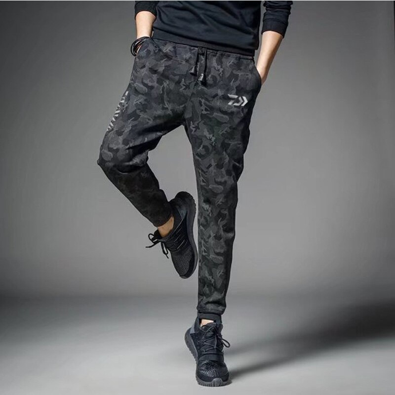 Dawa Vissen Broek Camouflage Steltlopers Outdoor Broek Wandelen Sport Britches Reflecterende Preventie Klimmen Vissen Broek: Summer 1 / 4XL