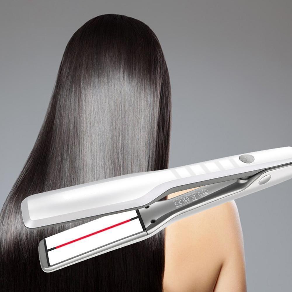 Hair Straighteners Ceramic Infrared Ultrasonic with Not Hurt Hair LCD Hair Straightener Plywood Adjustable Temperature
