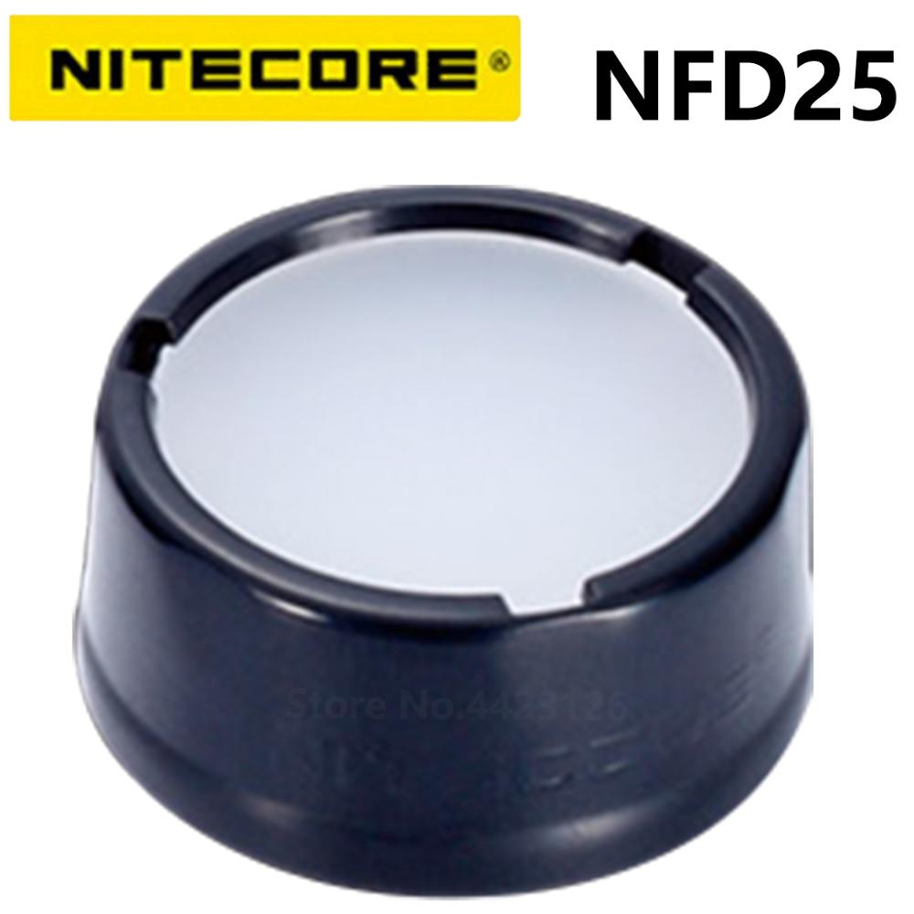 NITECORE – filtre Original NFR25 NFG25 NFD25 pour lampe de poche avec tête de 25.4mm pour Nitecore EA1 EA2 EC1 EC2 MH1A MH2A MH1C