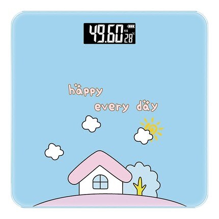 Cartoon digitale badkamerweegschaal body mi weegschaal vloer slimme kamerbalans gehard glas piratenkat kinderweegschaal