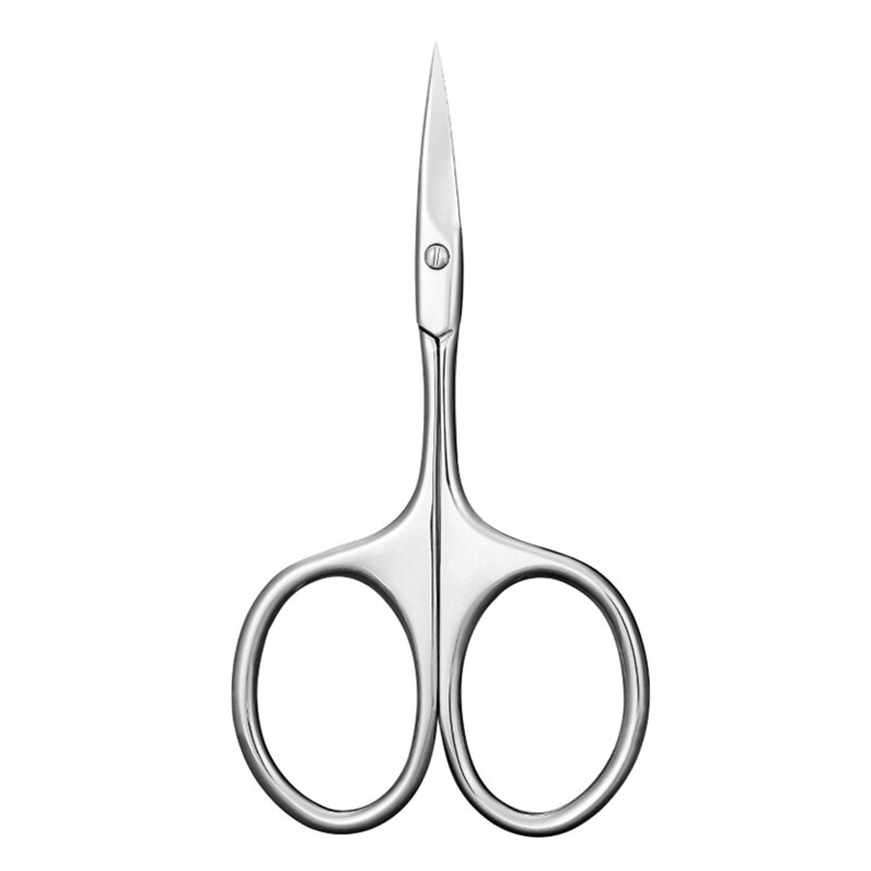 Forbici per trucco in acciaio inossidabile naso portatile capelli sopracciglio ciglia Trimmer rifilatura facciale pinzette strumenti di bellezza: B