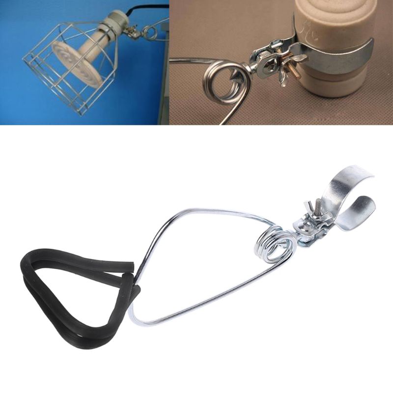 Pince support de lampe chauffante | Métallique, support de lampe, pour ampoules en céramique