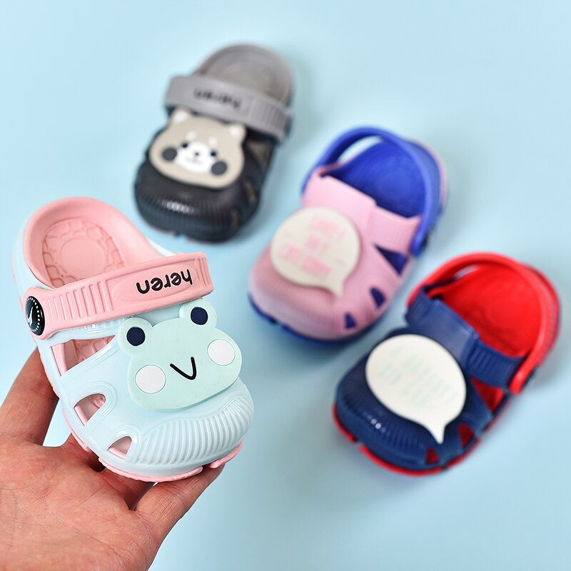 EVA Tuin Schoenen Zomer Klompen Voor Baby Kinderen Qiuck Drogen Strand Slipper Platte Licht Ademend Outdoor Sandalen Zuecos Mujer