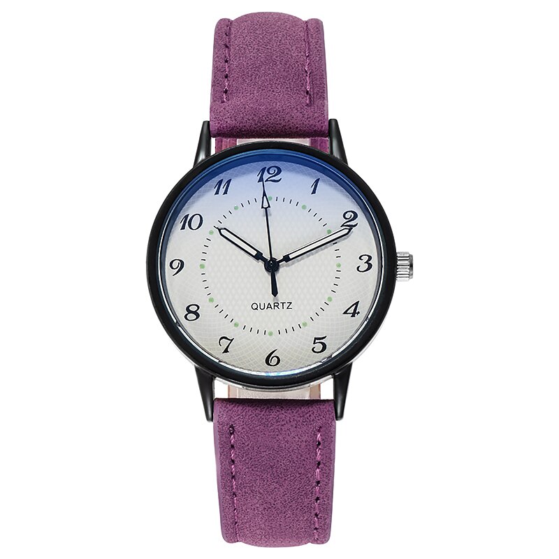 Nouvelle Montre À Quartz pour femme Décontracté Lumineux Etanche Montre: purple