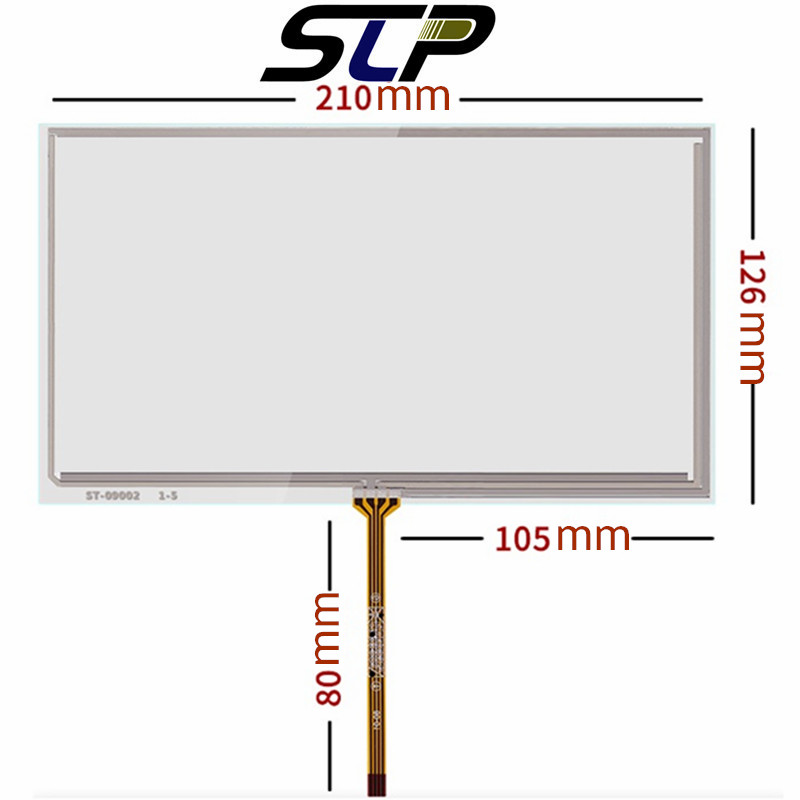 9"Inch TouchScreen For HSD090IDW1 AT090TN10 AT090TN12 GPS Resistance Handwritten Touch Panel Screen Glass Digitizer 210mm*126mm