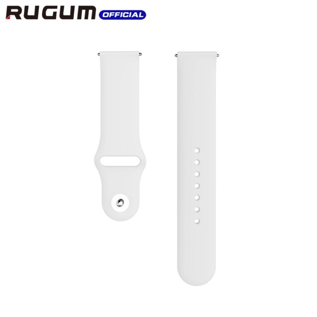 RUGUM DM20 Smart Watch Strap: Silicone White