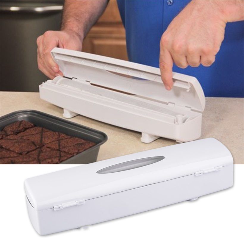 Plastfolie dispenser med kutterholdere klamfilm pe... Grandado