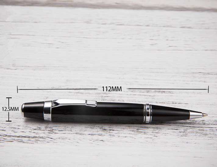 Luxury Black Ballpoint pen short handle school supplies blance mini mb ball pen Silver clip and trim