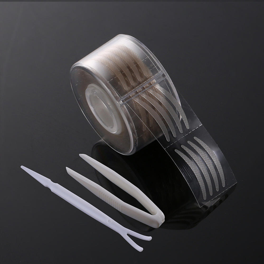 600 Stks/doos Grote Ogen Make Ooglidcorrectie Sticker Onzichtbare Dubbele Ooglid Tape Vouw Zelfklevende Stickers S/L Clear Beige cosmatic Tool: B