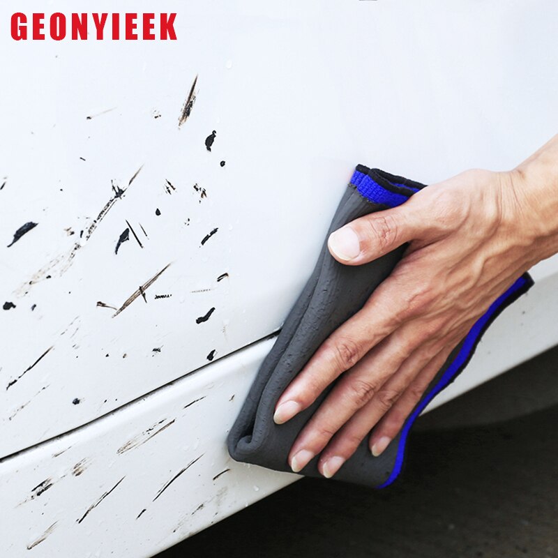 Paño de arcilla mágica para limpieza de coche, barra de arcilla para lavado de pintura, cuidado automático, pulido, 30x30CM