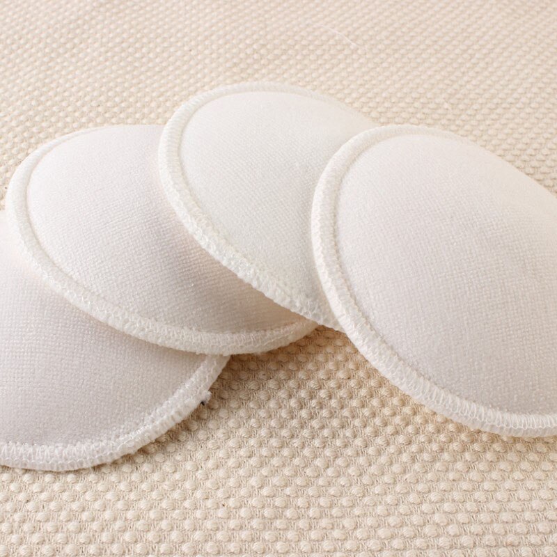 4pc Waschbar Wiederverwendbare Brust Pflege Pads Saugfähigen Stillen Fütterung Pad