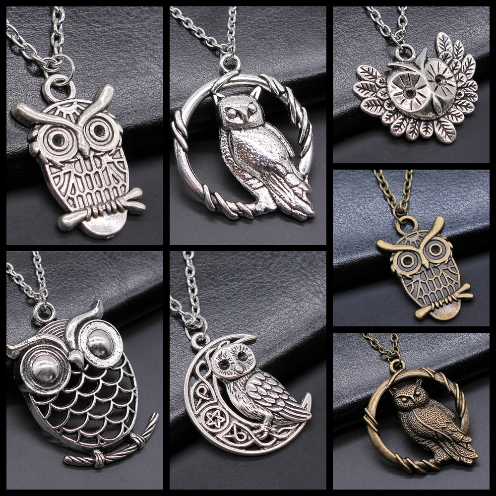 Uil Hanger Ketting Voor Vrouwen Mannen Lange Keten Ketting Creatieve Party Sieraden Accessoires