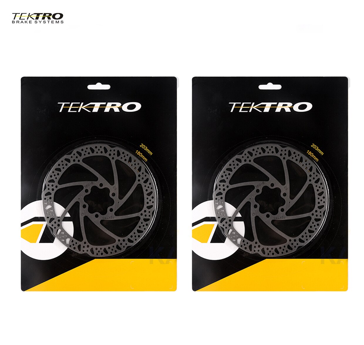 TEKTRO – disque de frein hydraulique pour vélo de route et vtt pliable, 160/180/203mm: 2pcsTR-160-8