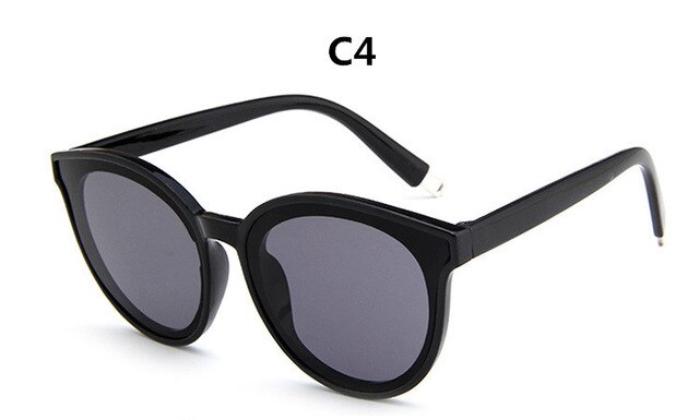 Farve luksus top katteøje briller solbriller kvinder mærke blå hav solbriller dame kvinde oculos de sol  uv400: C4
