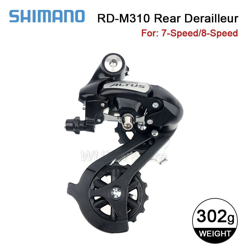 Shimano-palanca de cambios M315 para bicicleta de montaña, 7 y 8 velocidades, Altus, RD-M310, desviador trasero, 21S, 24V, 3S: Verde