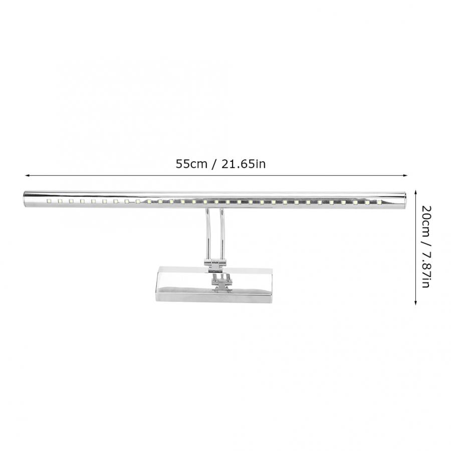 Mirror Front Light LED Wall Bathroom Lighting 9W Fish Light Bar Decor Stainless Steel