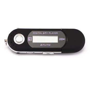 USB Digital MP3 Player Card Max jack Support Capacity output TF 3.5mm Radio audio Screen LED Built-in with FM 32GB: Black