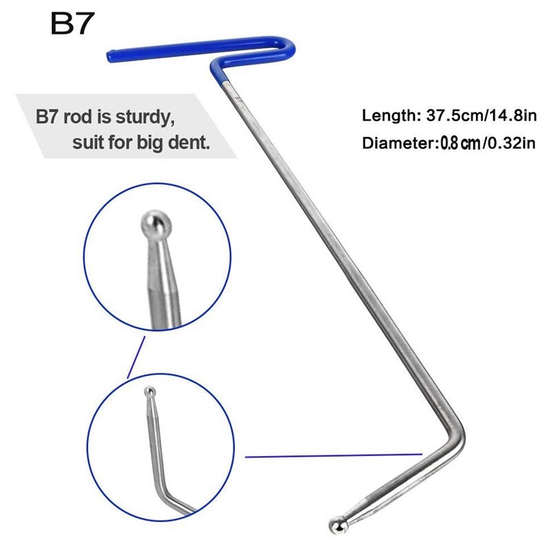 SHGO outils de tiges chaudes Kit de réparation de grêle extracteur de débosselage sans peinture ensembles de portes de voiture outils à main de réparation (4 pièces)