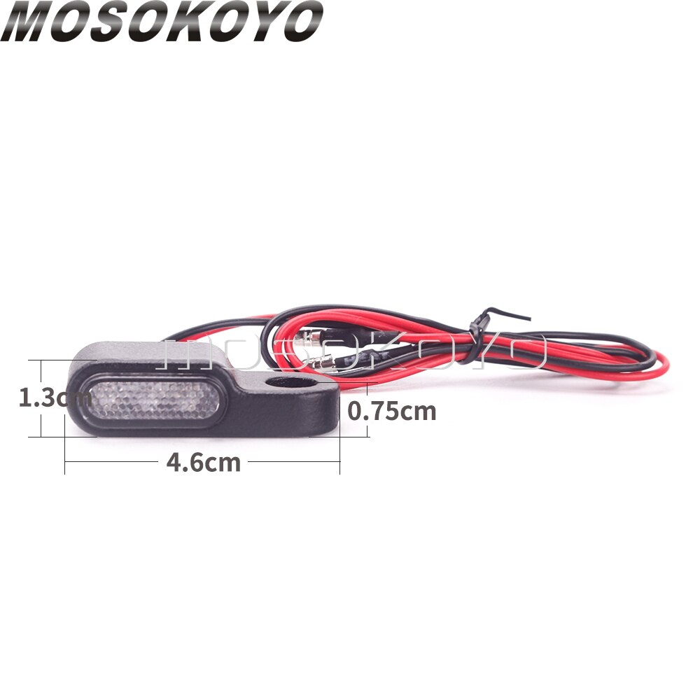 LED Mini Motorrad Blinker Anzeige Blinker Licht Blinkt Läuft Lampe für Harley Sportster Cafe Racer Chopper Bobber