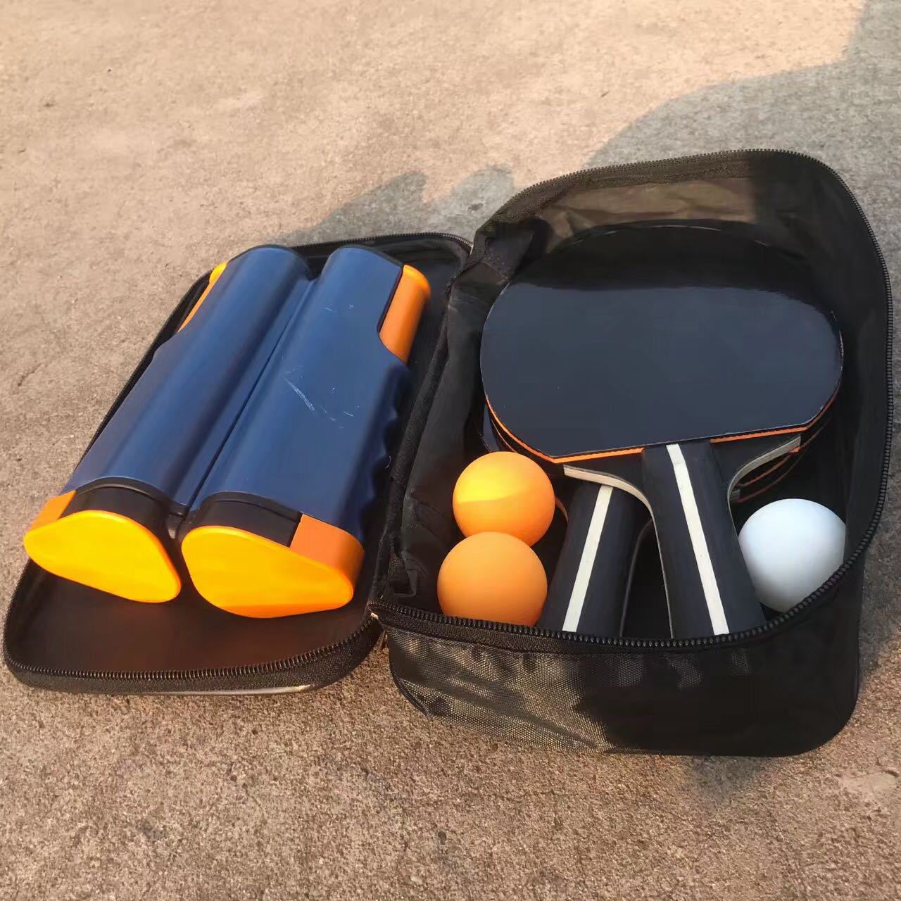 Stall Portable Thick Ping Pong Grid Free Extendable with Ping Pong Multi--Set: Handbag Set