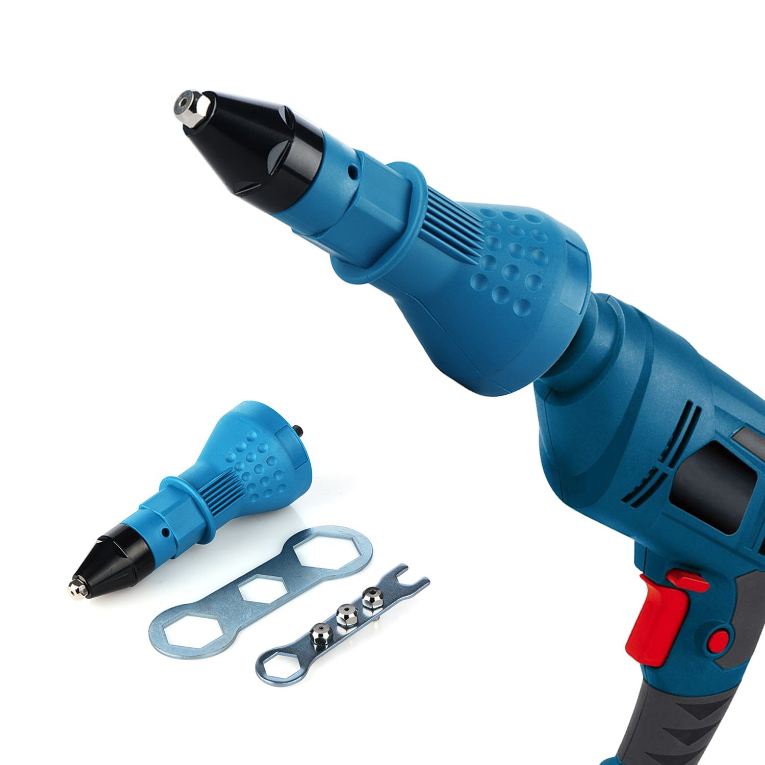 Herramienta para remachar tuercas, suministro de remachado inalámbrico, adaptador de taladro eléctrico, accesorios de inserción, remache, tuerca, taladro